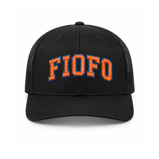 FIOFO Black Trucker Hat